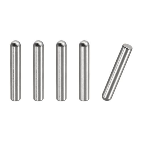 uxcell 6x30mm Dowel Pins, 5pcs 304 Stainless Steel Round Head Flat Chamfered End Dowel Pin Bunk Bed Pins Shelf Pegs Support Shelves Fasten Elements - size: 6x30mm