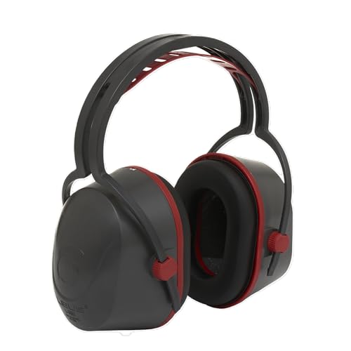 Industrial Ear Protection NRR 29 dB, L-360 Ear Muffs for Noise Reduction, Hearing Protection for Gun Range, Construction, Mowing, Adjustable Headband, Washable Cushions, ANSI and EN 352-1 Certified