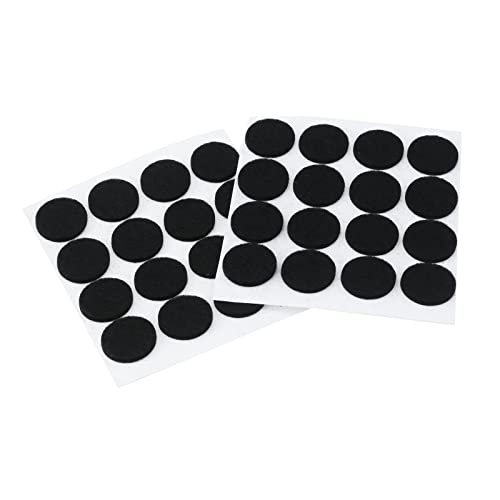 Antrader 160 Pack 0.7 Inch Self-Stick Furniture Round Felt Pads,Black - color: Black, size: 0.7" Dia. Round