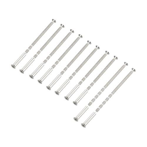 PATIKIL Door Handle Screws M4 x 90mm, 10 Set Cabinet Handle Break Away Screws for Drawer Pull with M4 x 25mm Sleeve Slub Bolt for Door Lever Knob - size: M4 x 90mm