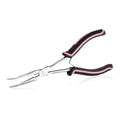 Long Reach Bent Needle Nose Pliers Serrated Jaw with Wire Cutter - style: Bent Needle Nose Plier with Serrated Jaws & Cutter