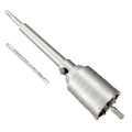 2" Concrete Hole Saw, 50mm Tungsten Steel Core Bit for Cinder Block, Brick, Rock, Plank Walls for Pipes or mini Split Lines, with SDS Plus Shank and 2 Center Positioning Drill Bits. - size: 2 in
