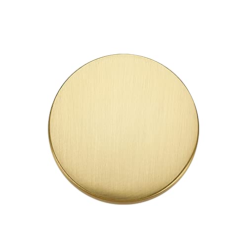 Ravinte Brushed Brass Solid Knobs Gold Kitchen Cabinet Pulls,5 Pack,Round-6 - style: Casual