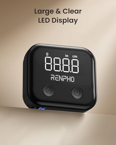 RENPHO Smart Body Measuring Tape for Weight Loss, Rechargeable, LED Display