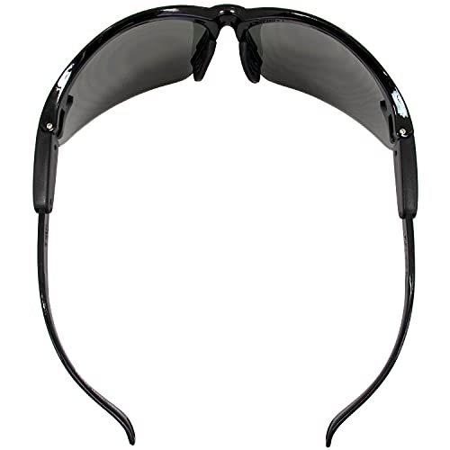 Global Vision Safety Shop Glasses - color: Black Frame/Smoke Lens