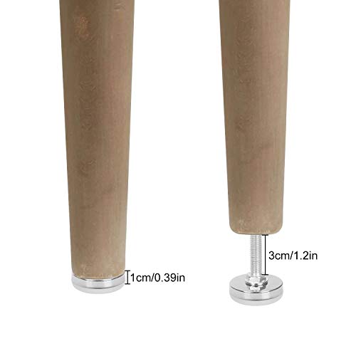 ZOEYES 16 Pack Adjustable Leveling Feet M8 5/16 inch Heavy Duty Furniture Levelers Adjustable Table Feet with T Nut Bolt for Chairs Cabinets Sofa Workbenches and Furniture Legs