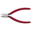 Klein Tools D210-6C Pliers, Diagonal Cutting Pliers with Spring-Loaded Jaws and Beveled Cutting Edges, Short Jaw, 6-Inch - size: 6-Inch, style: Semi-Flush Cutting