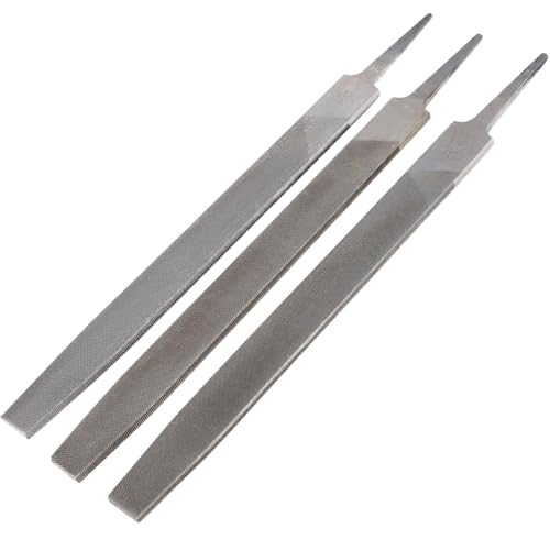 3 PCS 10 Inches Mill File Set, Single Cut Files for Laminate Cutting, Profile Mill Cut, Fine Medium Coarse Teeth Lamination Mill File for Precision Work on Steel and Formica - size: 10inch,3PCS