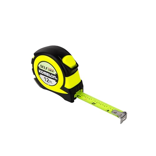 Komelon 12' Self Lock Hi-Vis Speedmark Tape Measure - size: 3.7 m