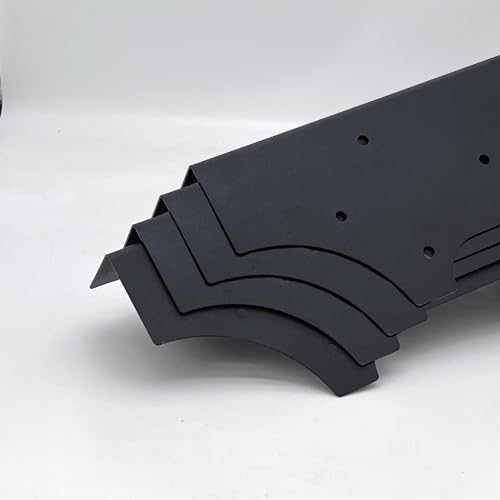 Hi-Flame 4 Set Raised Garden Bed Corner Brackets with Screws, Fit Lumber up to 2 Inch x 12 Inch Raised Bed Brackets for Vegetable Garden (Black)