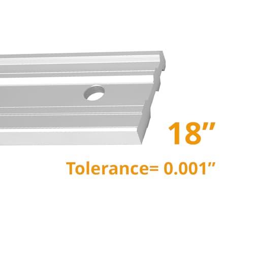 POWERTEC 2PK 18 Inch Machinist Aluminum Straight Edges, for Checking Surface Warp, Marking/Scribing Lines - Used w/Feeler Gauges for Automotive Repairs, Cylinder Head Checks (71213-P2)