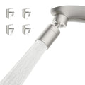 Hibbent 4-Mode Faucet Aerator, Faucet Sprayer Attachment, Brushed Nickel - color: Brushed Nickel, style: Four Modes