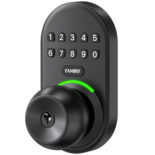 Keypad Smart Door Knob Lock, Yamiry Keyless Entry Digital Lock with Handle