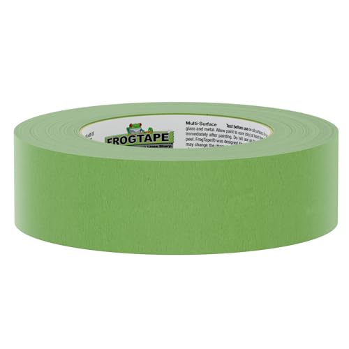 FrogTape Multi-Surface Painter's Tape with PAINTBLOCK, 1.5 in Wide (1.41 in x 60 yd), Quick Stick Medium Adhesion, Premium Green Painters Tape Removes Clean, 1 Roll - size: 1 Roll, 1.41" x 60 Yds