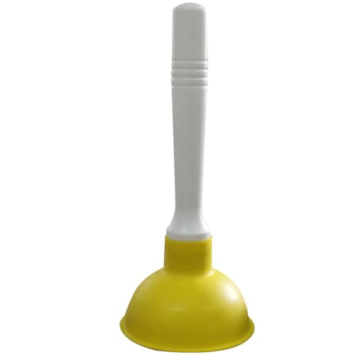 Drain Plunger, Mini Sink Unclogger, Small 4-Inch Clog Remover - color: Yellow