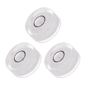 3pcs Small Circular Bubble Spirit Levels - [15mm Diameter 6mm Thickness] Mini Round RV Level Leveling Tools for Travel Trailer Turntable Camera, White - color: White, size: 15mm x 6mm
