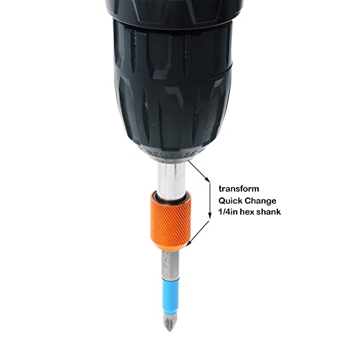 Magnetic Drill Bit Holder 2PCS 1/4" Quick Change Drill Adapter - size: 1/4