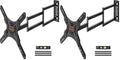 ELIVED Long Arm TV Wall Mount for Most 26-65 Inch TVs, 37.4 Inch Long Extension TV Mount Swivel and Tilt, Max VESA 400x400mm, Full Motion Wall Mount tv Bracket Holds up to 77 lbs. (Pack of 2) - size: Indoor Arm: 37.4" (Pack of 2)