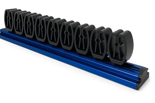 Magnetic Screwdriver Organizer for Tool Box Drawer – Holds 16 Tools – Magnetic Tool Box Organizer Rack – Screwdriver Holder for Toolbox, Drawer, or Wall Mount - color: BLUE