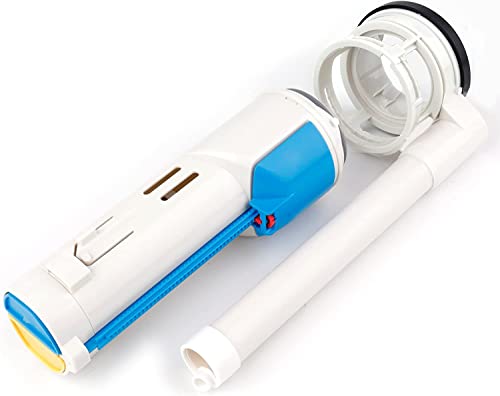 Toilet Flush Valve Replacement Kit 2 Inch Universal Water-Saving Toilet Repair Kit with Gasket and Bolts for Two Piece Dual Flush Valve White