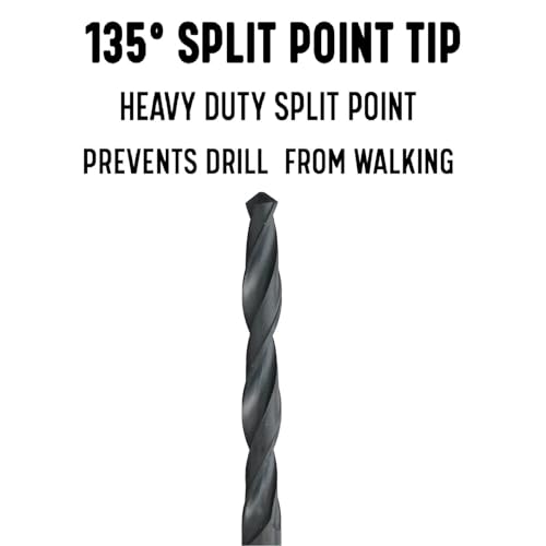 Drill America DWDA/CX125 #5 x 12" High Speed Steel Aircraft Extension Drill Bit, DWDA/C Series - size: #5, style: 12" Length