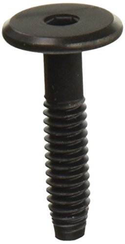 Hard to Find Fastener Black Joint Connector Bolts, Flat Hex Head Bolts for Furniture Construction, Cabinetry, Architecture, Home Improvement, DIY, 1/4"-20 x 1.18", Pack of 10