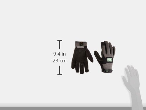 Ironclad EXO Pro Water Resistant; Work Gloves, (1 Pair), EXO2-MWR-04-L, Black/Grey - size: Large (Pack of 2)