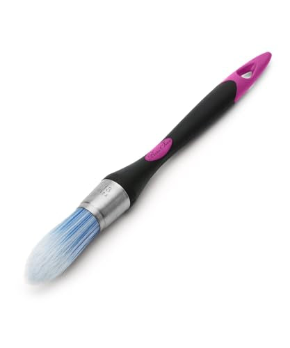 Bates- Trim Brush, 0.75 Inch, Edge Painting Tool, Trim Paint Brushes, Trimmer Edger, Trim Brush - color: Black-plum, size: 0.75 inch, 1 Pack