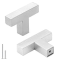 Goldenwarm 5 Pack Brushed Nickel Cabinet Knobs，Single Hole Drawer Knobs - color: Brushed Nickel, size: Single Hole
