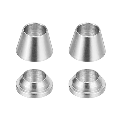 PATIKIL 4mm Tube OD 316 Stainless Steel Compression Tube Fitting Sleeve, 2 Pack Double Ferrule Ring Tubing Fitting Assortment Kit, Silver - size: 4mm
