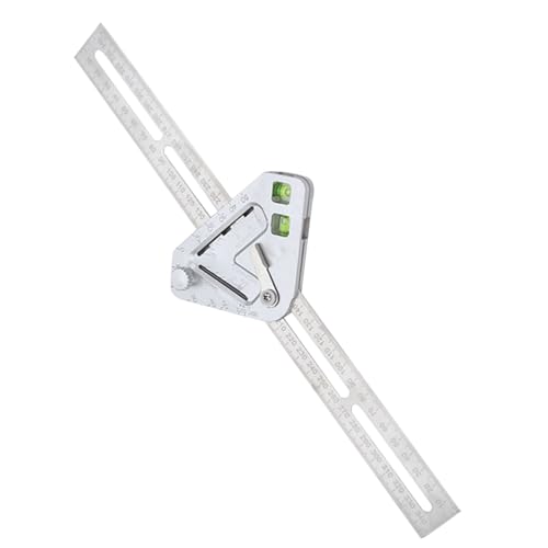 Uonlytech Combination Multifunctional Angle Ruler Carpenter Square Adjustable Right Angle Ruler 90 Degree Layout Tool for Woodworking Framing Machinist Measuring and Marking
