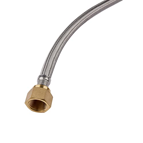 1piece EFIELD 12"L Push-fit Valve Water Heater Connector,3/4"FIP x 1/2" - size: 12 Inch, style: 1/2''x3/4''