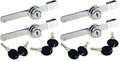 WOOCH Sliding Glass Door Ratchet Lock with Chrome Finish, Keyed Alike Showcase Display - 4 Pack - size: 5-1/2 Inches - 2Pack (Pack of 2)