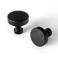 Goo-Ki 6 Pack Matte Black Drawer Knobs Modern Black Bar Cabinet Knobs, Single Screw/Hole Cabinet Pulls Kitchen Zinc Alloy Hardware Dresser Handles - color: Matte Black, size: 1.2 Inches