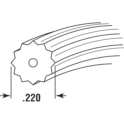 Prime-Line P 7528 Screen Retainer Spline, 0.220 In., 25 ft., Black - size: 0.22 in.