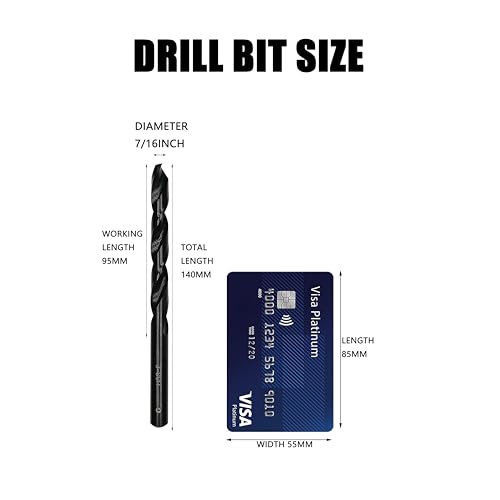 7/16inch HSS M35 Cobalt Twist Drill Bits for Metal - size: 7/16inch (5pcs)