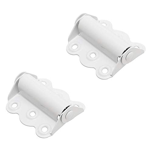 Litepak Screen Door Hinge Professional Grade Hardware Self-Closing Easy Install (2 Pack, White) - color: White, size: 2 Pack