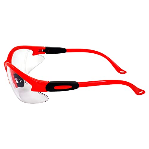 Global Vision Safety Shop Glasses - color: Red