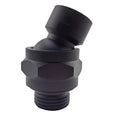 Shower Head Swivel Ball Adapter (Universal Component), Solid Brass Adjustable Shower Arm Connector, Shower Connector Ball Joint, Matte Black - color: Matte Black