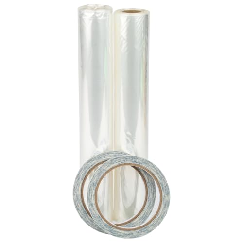 Duck MAX Strength Window Insulation Kit, Winter Window Seal Kit Fits Patio Doors & Large Windows, Heavy Duty Shrink Film Insulator, Indoor Installation, Window Tape Included, 84" x 120", Clear, 2 Pack - size: XL Window/Patio - 2 Pack
