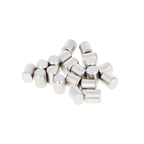 50Pcs M4 x 5mm (Approx 5/32" x 3/16") 304 Stainless Steel Dowel Pins - size: M4 x 5mm