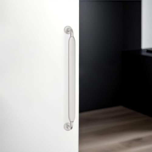 10 Pack 6-1/4 Inch Cabinet Pulls Brushed Satin Nickel Kitchen Cabinet Handles Zinc Alloy Drawer Pulls Solid Cabinet Hardware - color: Brushed Satin Nickel, size: 6-1/4'' Hole Center(160mm)
