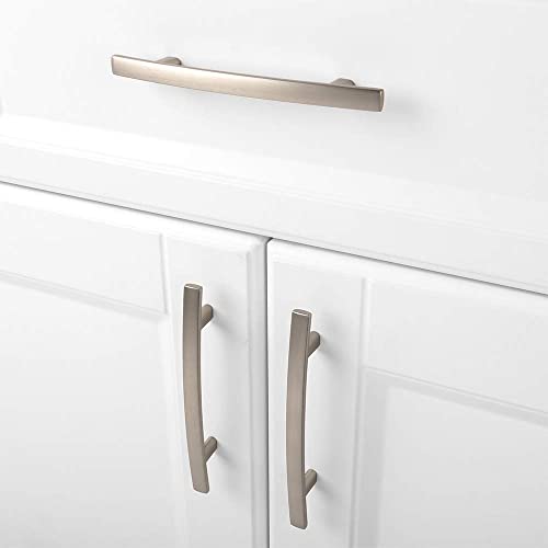 KOOFIZO 10 Pack 3-3/4 in Brushed Nickel Cabinet Pulls, Drawer Handles 1961 - color: Brushed Nickel, size: 3-3/4" CC