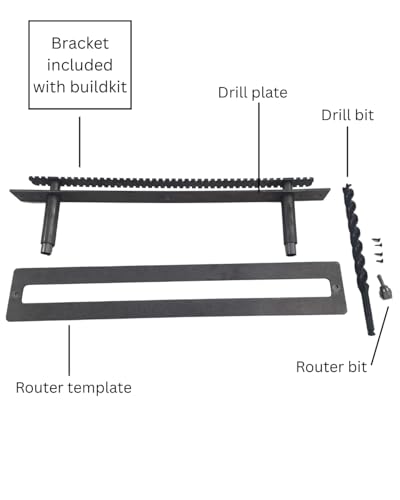 Floating Shelf Brackets - Sheppard Brackets - Easy Install - Heavy Duty (22 inch with Build Kit) - size: 22 inch with Build Kit