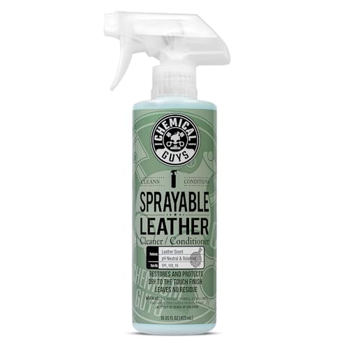 Chemical Guys, Sprayable Leather Cleaner & Conditioner in One Spray, 16 oz - size: 16 Fl Oz (Pack of 1), style: Cleaner
