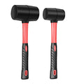 Fiberglass Handle Rubber Mallet Hammer Set without Damage,2 Packs