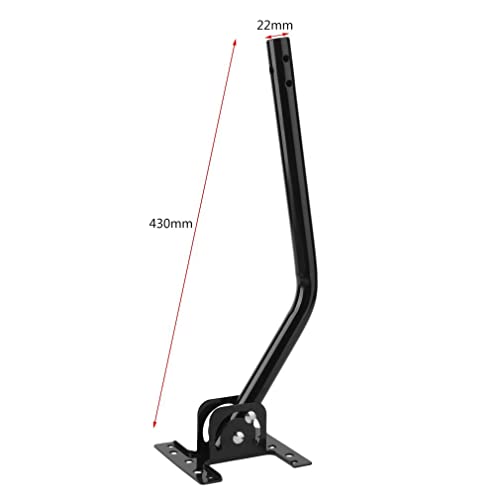 Adjustable Satellite Dish Antenna Mount 1 Inch for Roof or Wall Installation, TV J Pole Mounting Bracket Weatherproof, Hardware Included