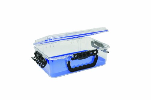 Plano Guide Series 3700 Field Box Waterproof Case, Blue, Large, Waterproof Dry Box with Wrist Strap for Boat, Kayak, and Camping, Outdoor Gear Storage, One Size - style: 3700