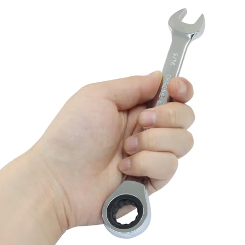 2 Pcs 9/16 Inch Ratchet Combination Wrench, Imperial SAE 72-Tooth - size: 9/16 Inch
