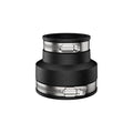 Fernco 1056-215 Cast Iron, Plastic and Steel Pipe Flexible Coupling Connector Sewer and Drain Coupler Adapter 2" X 1.5" Black